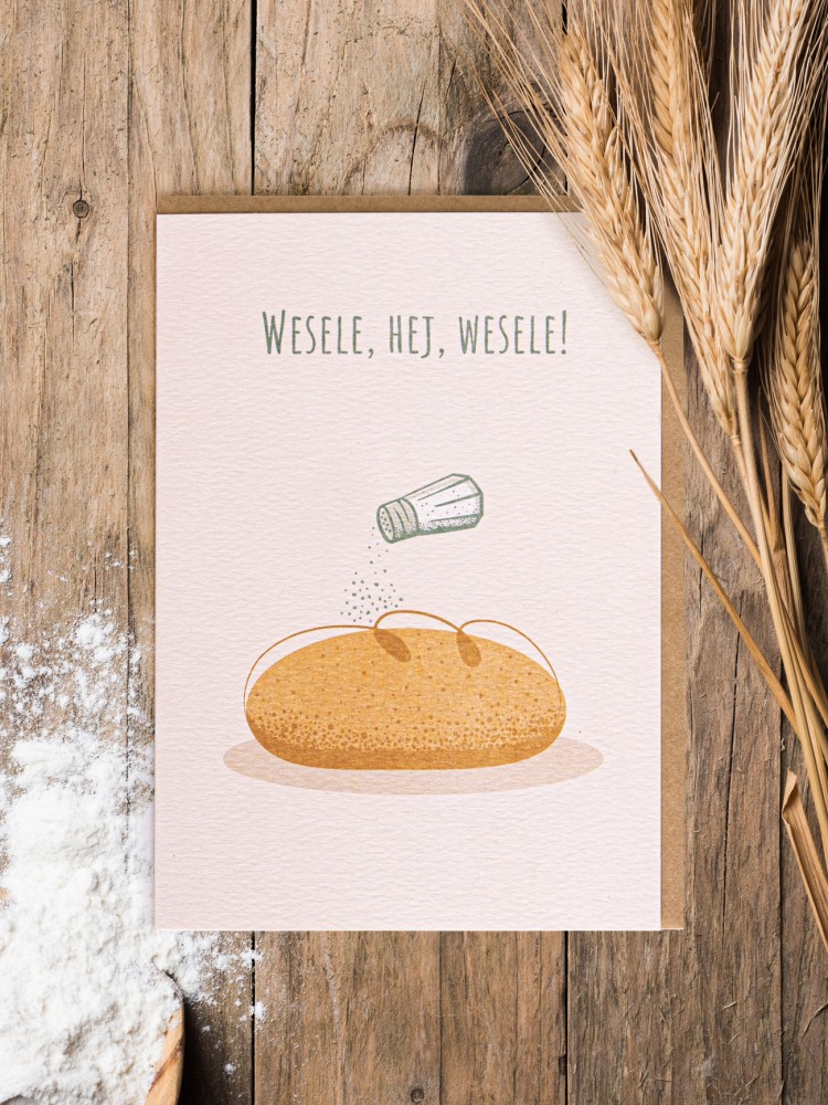 WESELE, HEJ, WESELE! / ślubna kartka okolicznościowa