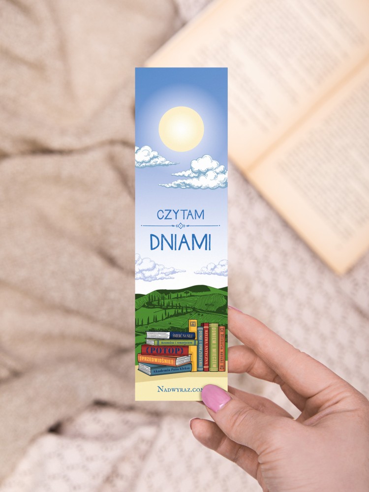 CZYTAM DNIAMI / CZYTAM NOCAMI / zakładka do książek