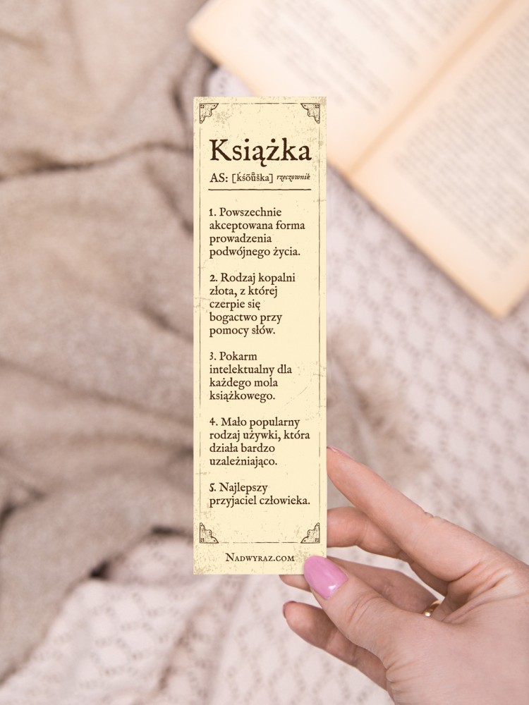 DEFINICJA KSIĄŻKI / zakładka do książek