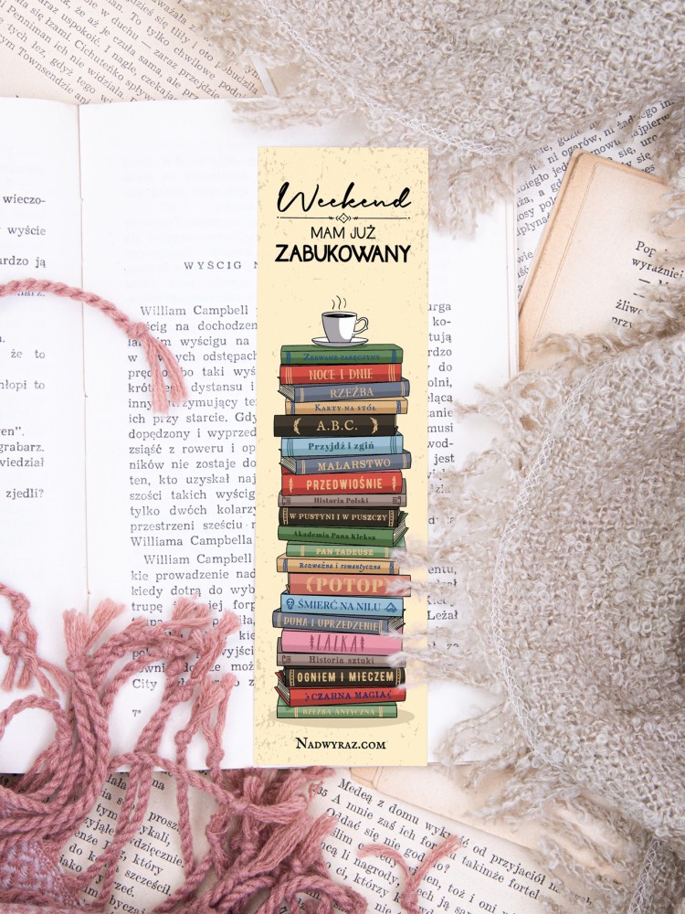 ZABUKOWANY WEEKEND / zakładka do książek 