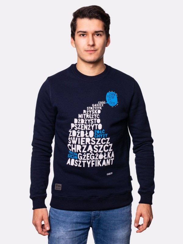 Bluza_Learn_Polish_granatowa_męska_nadwyrazcom_1.jpg