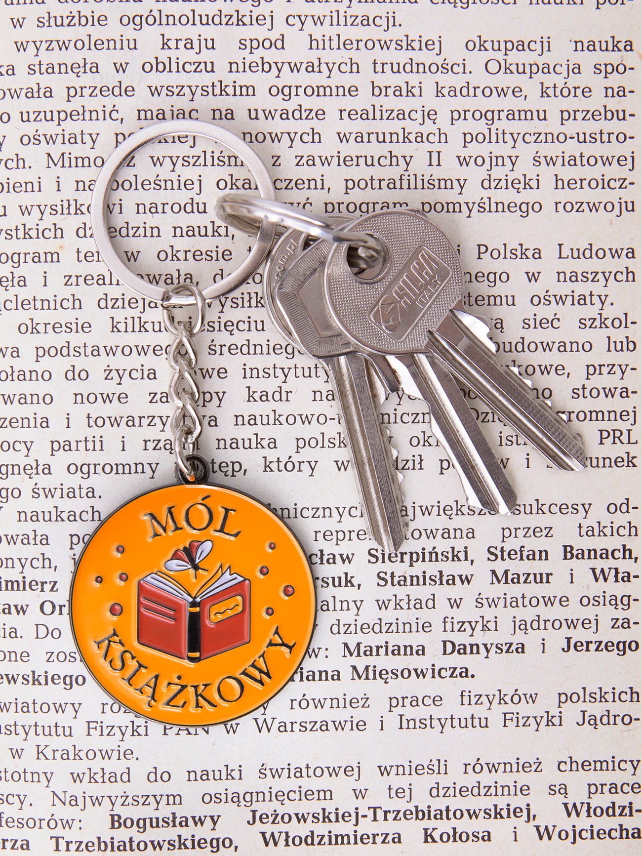 MÓL KSIĄŻKOWY / brelok prezent dla mola książkowego