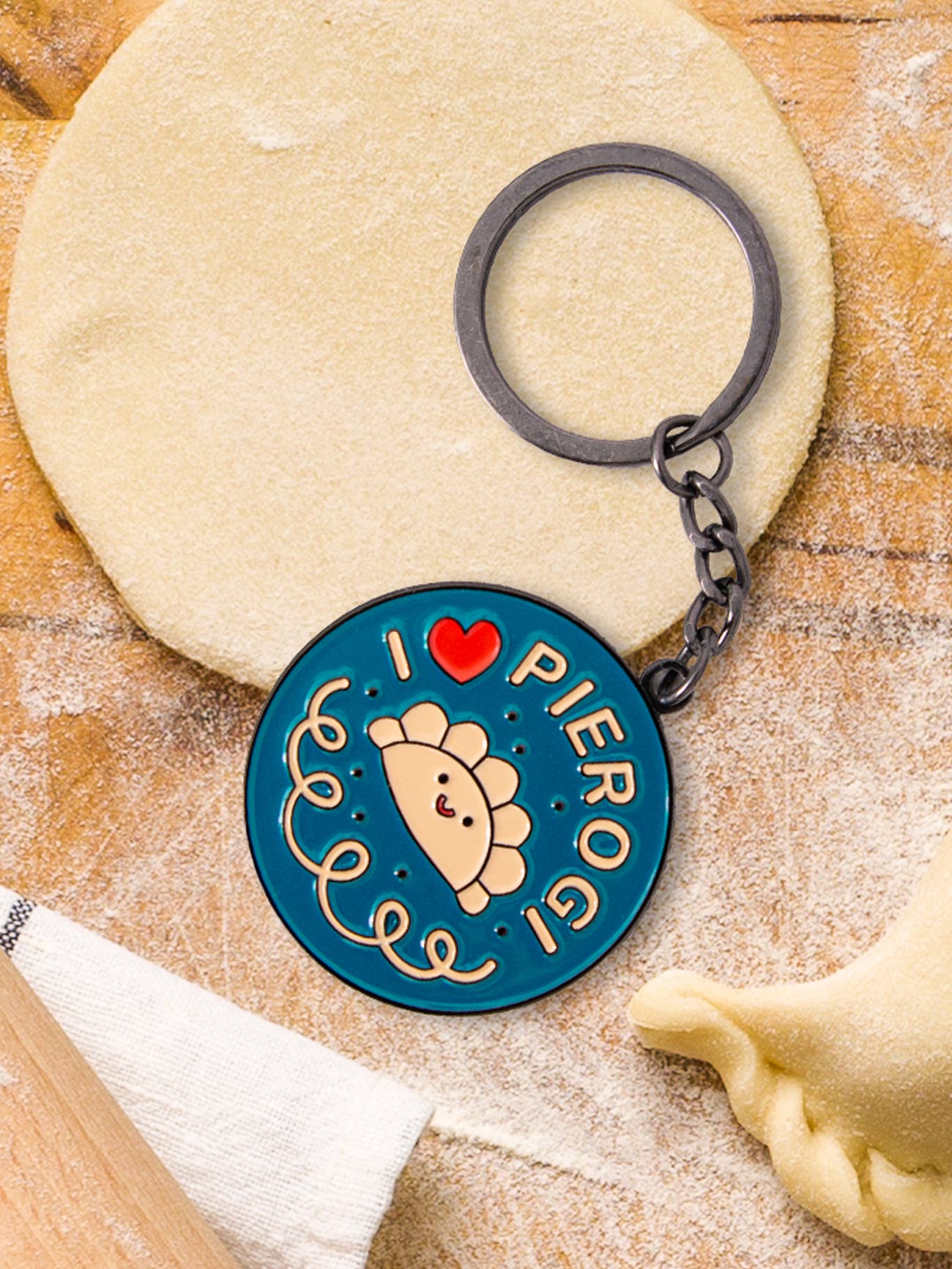 I LOVE PIEROGI / brelok prezent z Polski pamiątka z Polski