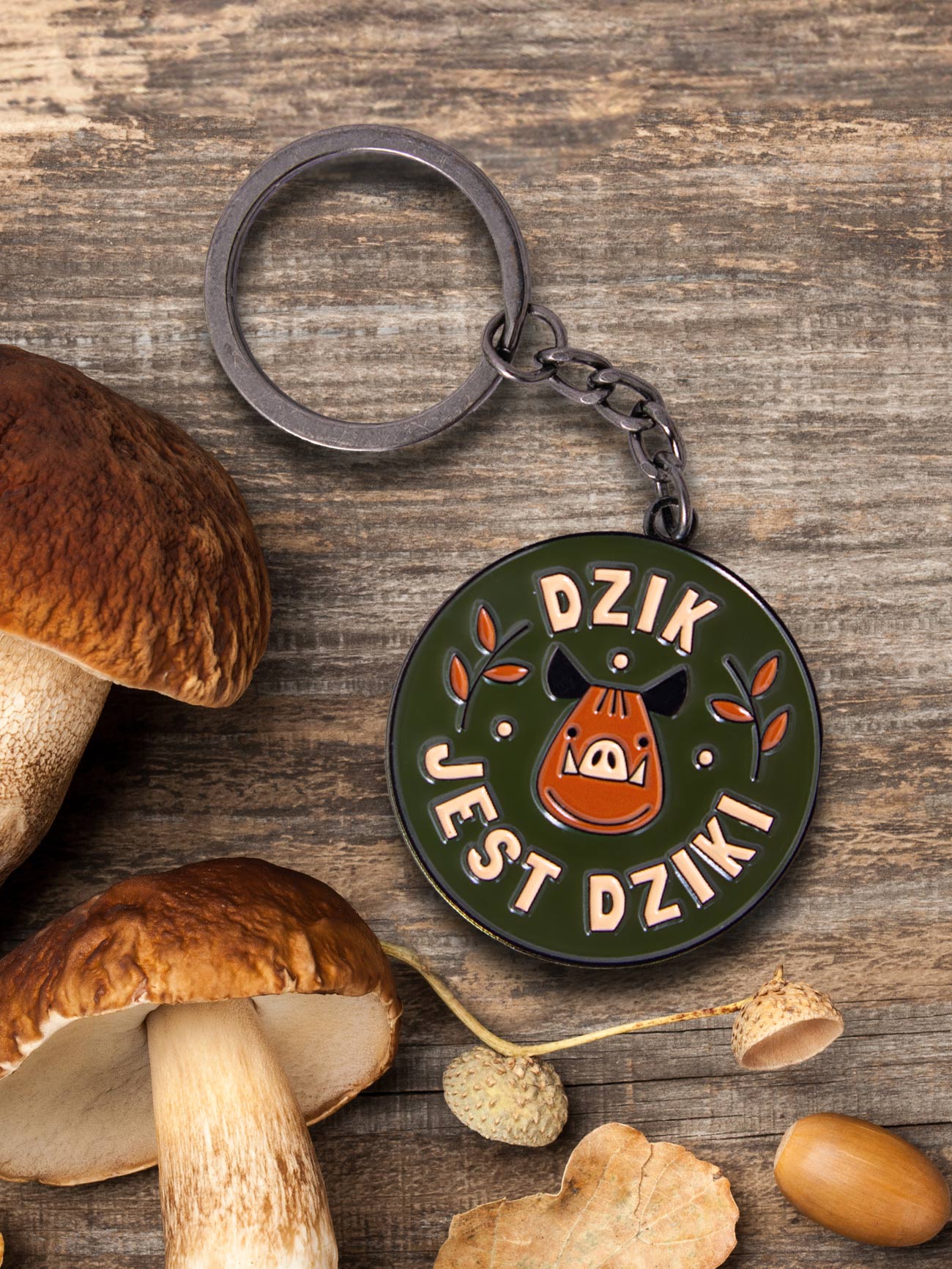 DZIK JEST DZIKI! / brelok prezent dla niego prezent dla chłopaka