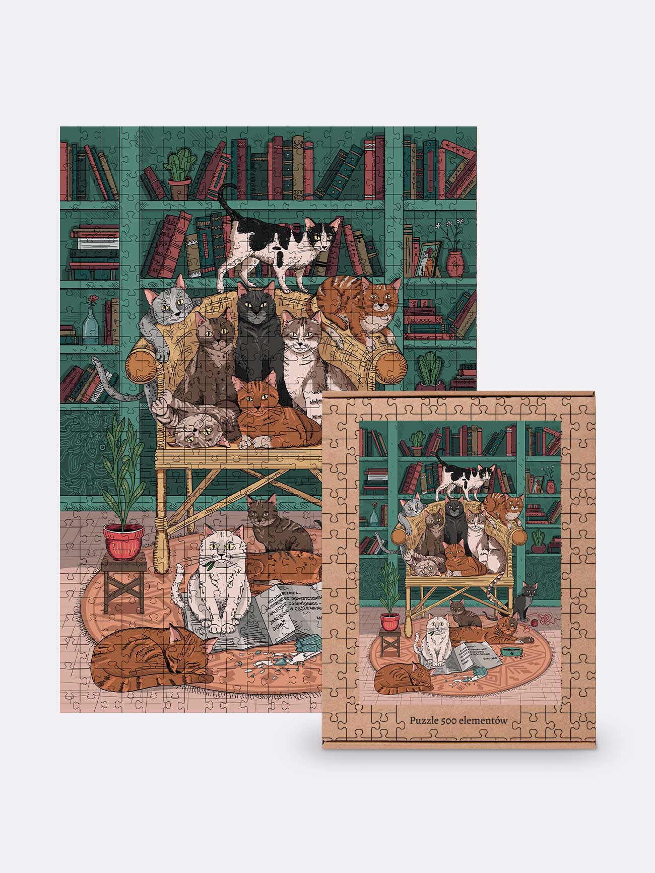 KOTY / puzzle 500 elementów prezent dla kociary w koty