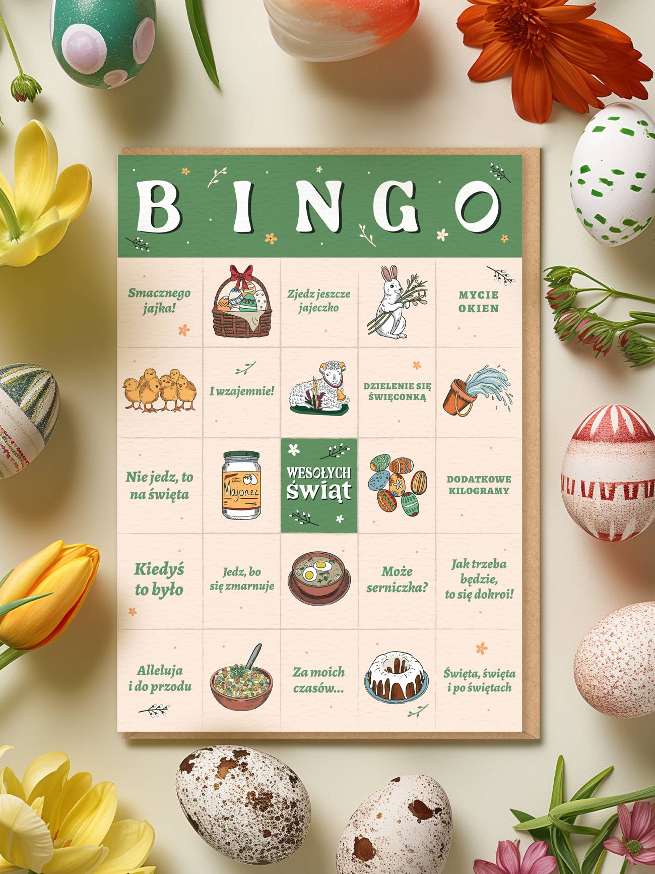 BINGO / kartka wielkanocna