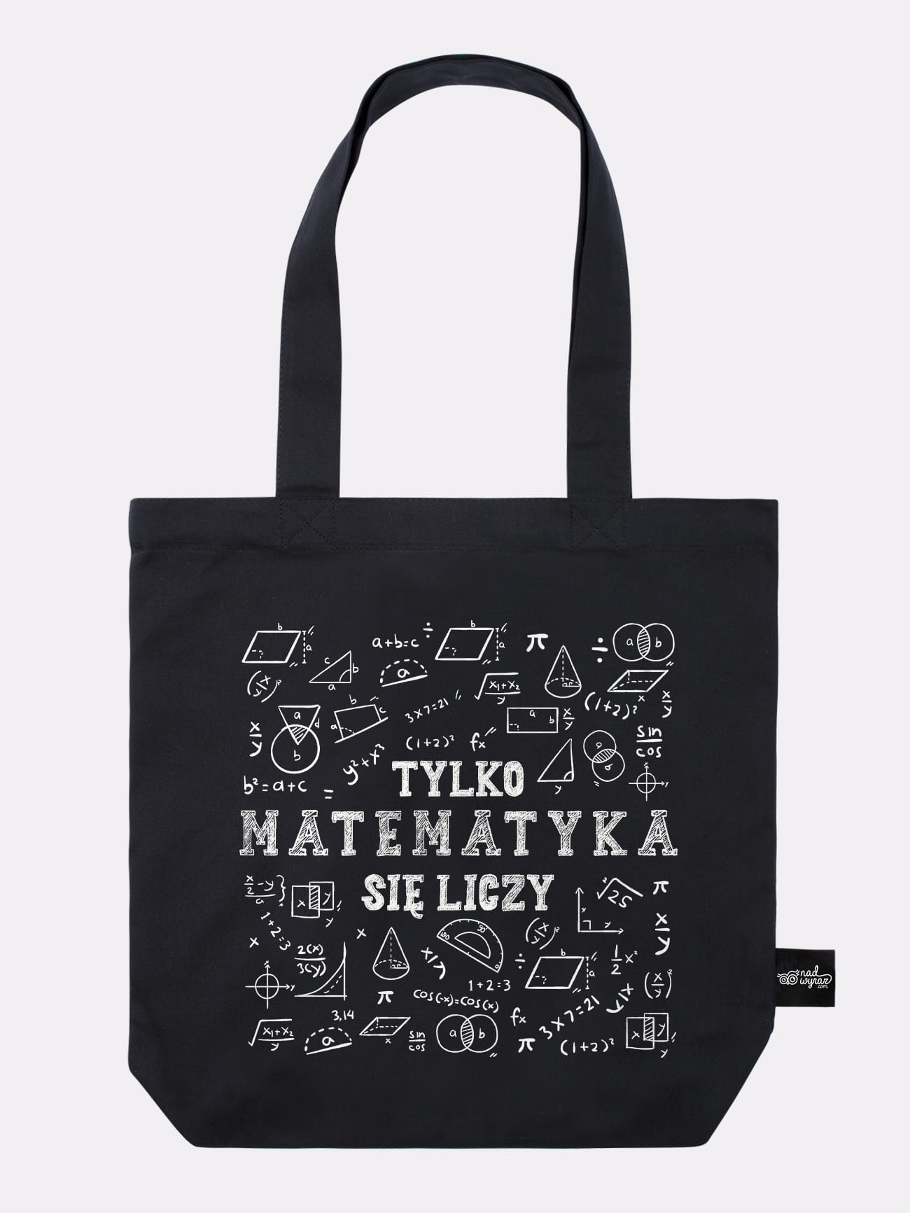 MATEMATYKA / torba bawełniana / czarna prezent dla nauczyciela matematyki