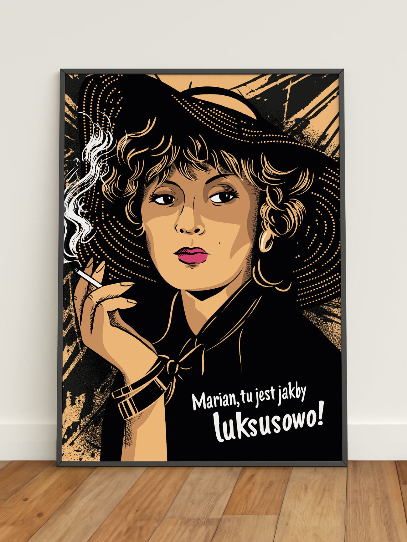 MARIAN, TU JEST JAKBY LUKSUSOWO! / plakat B2 prezent dla kinomaniaka i fana polskich filmów
