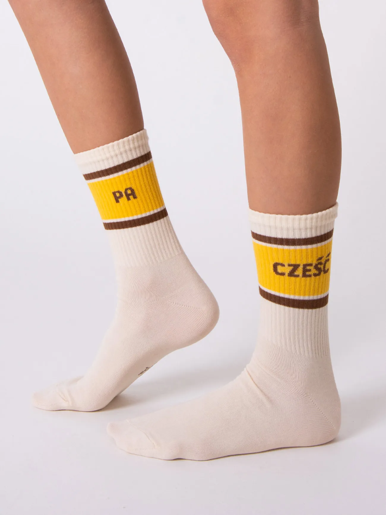CZEŚĆ PA / skarpety sportowe dla niej prezent na urodziny
